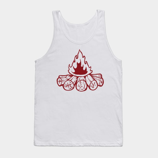 Wood fire Tank Top by phsycartwork
